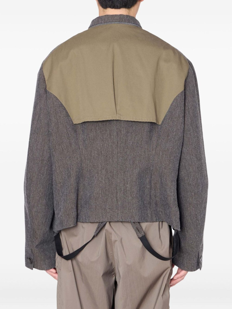 herringbone panelled jacket 3