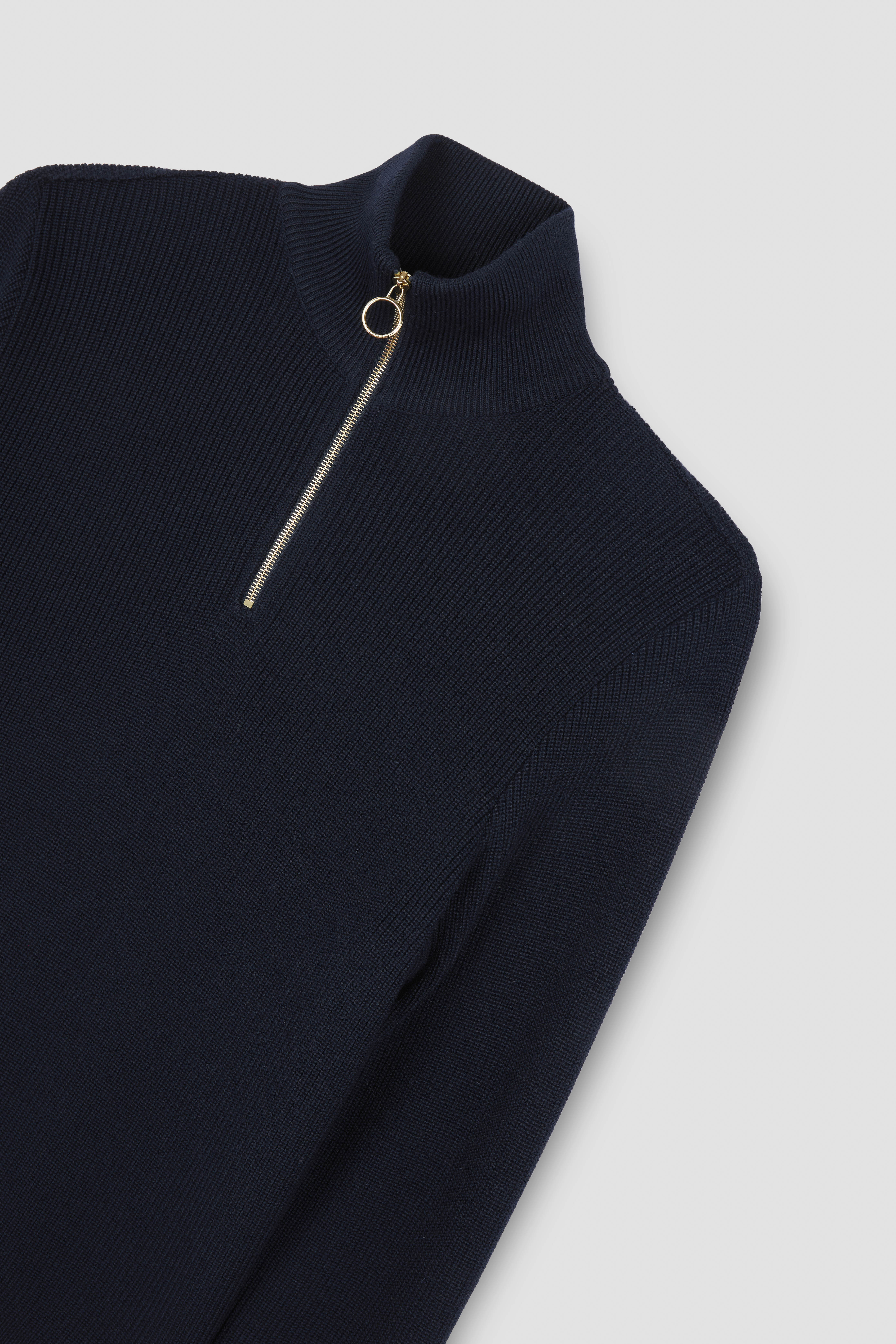 TECH WOOL HALF ZIP SWEATER - 5