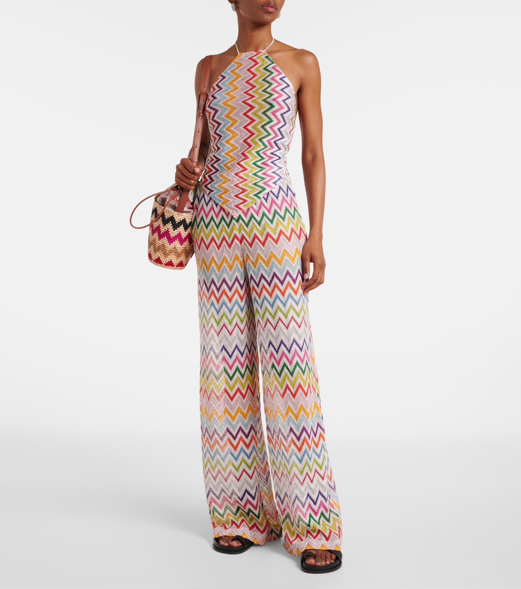 Zigzag palazzo pants - 2