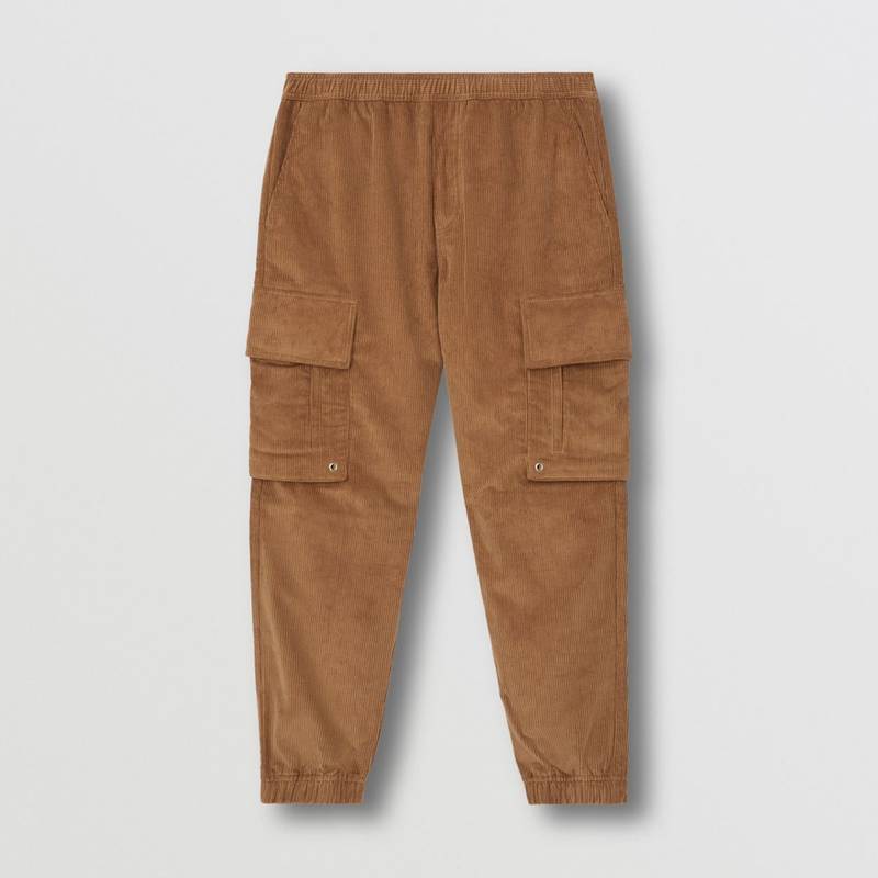 Logo Detail Corduroy Cargo Trousers 1
