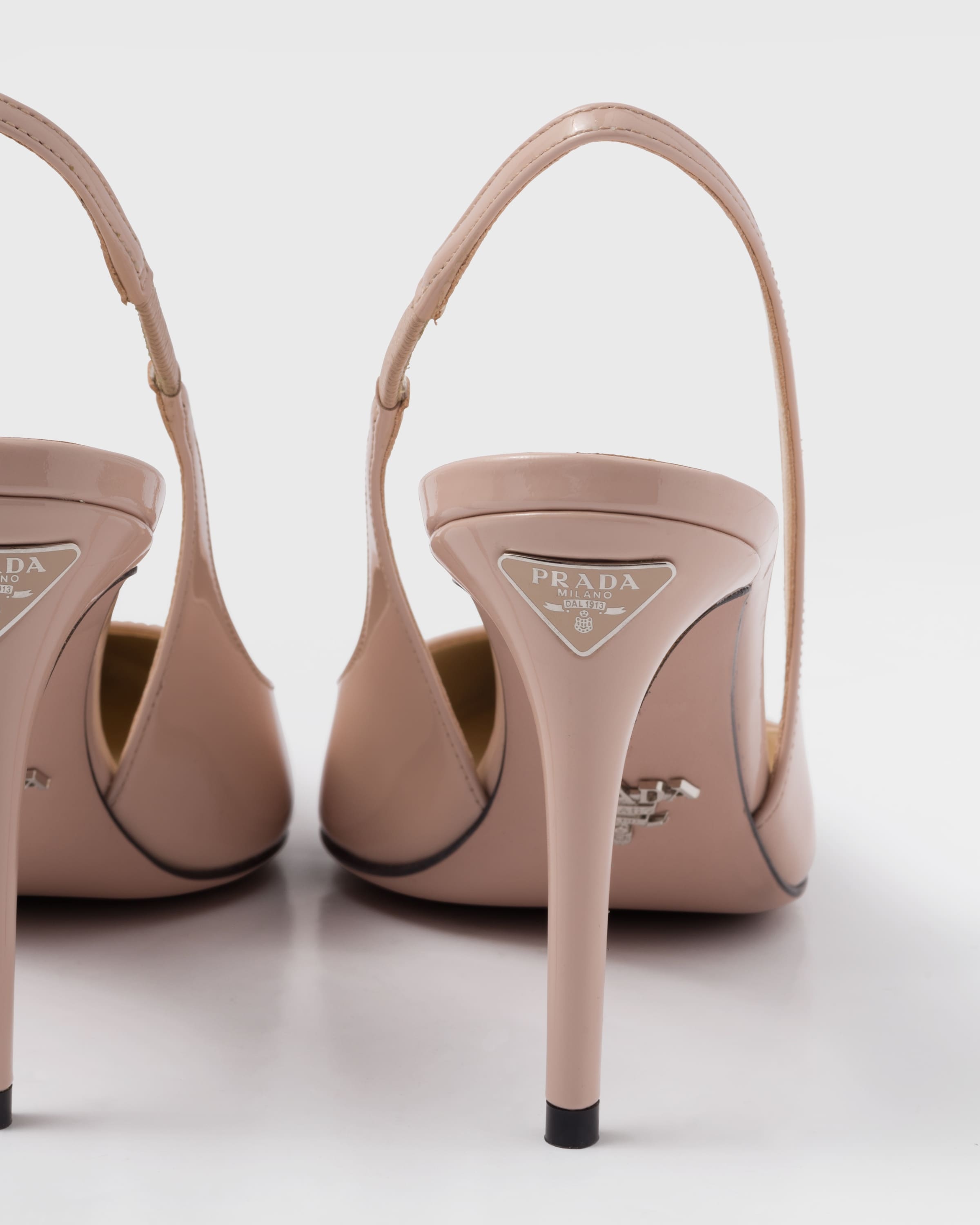 Patent leather slingbacks - 7