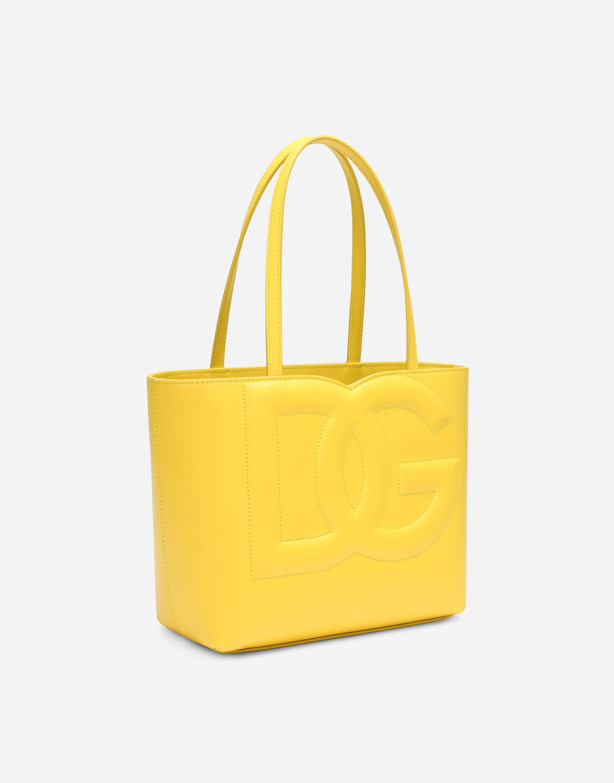 Small calfskin DG Logo shopper - 3
