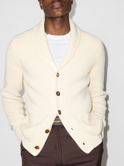 TOM FORD cashmere shawl-collar cardigan outlook