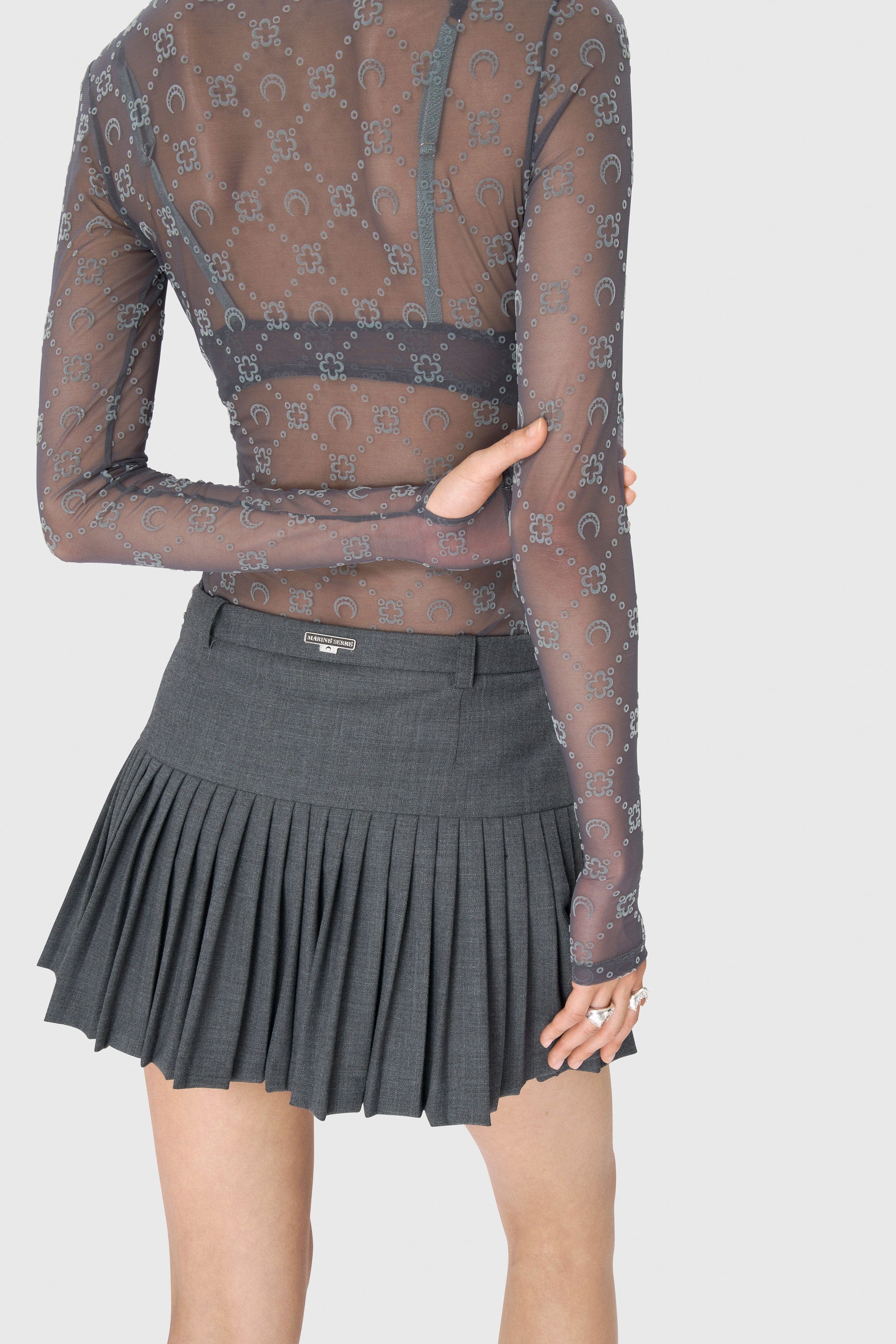 Regenerated Tailoring Pleated Skirt - 5