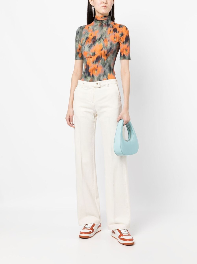 Palm Angels logo-plaque flared jeans outlook