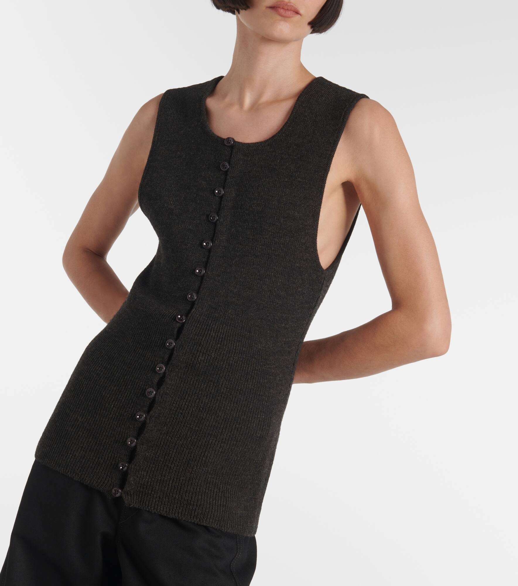 Wool-blend vest - 4