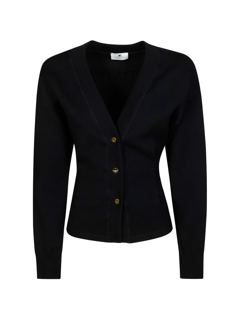 button logo cardigan 1