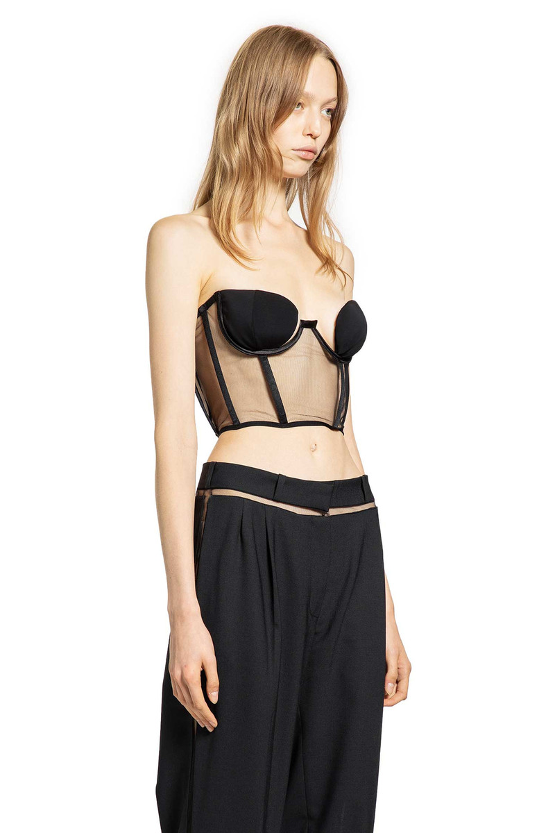 NENSI DOJAKA Nensi Dojaka Woman Black Tops outlook