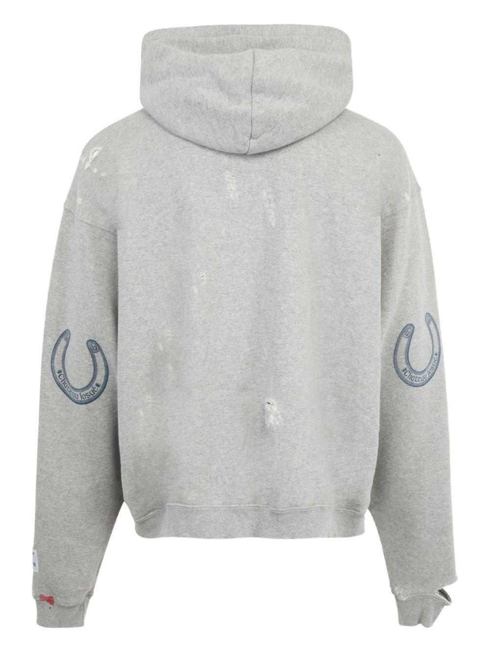 horseshoe-print hoodie - 2