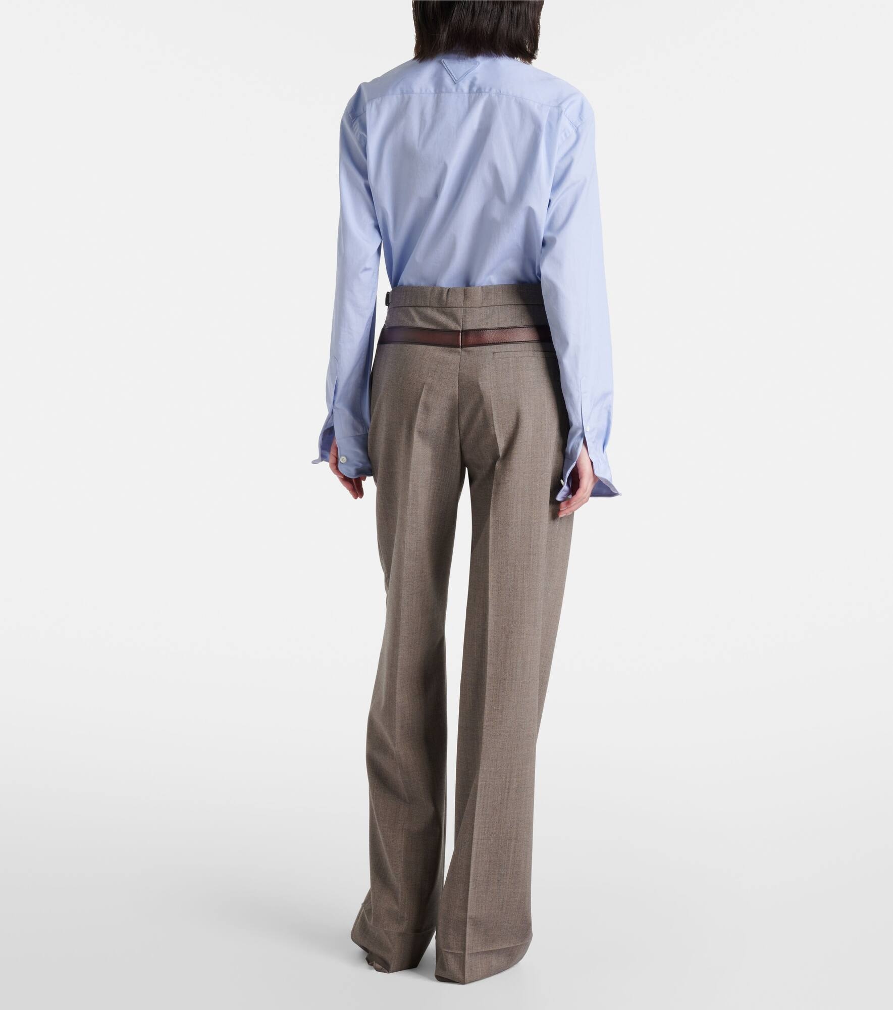 Trompe l'œil straight pants - 3