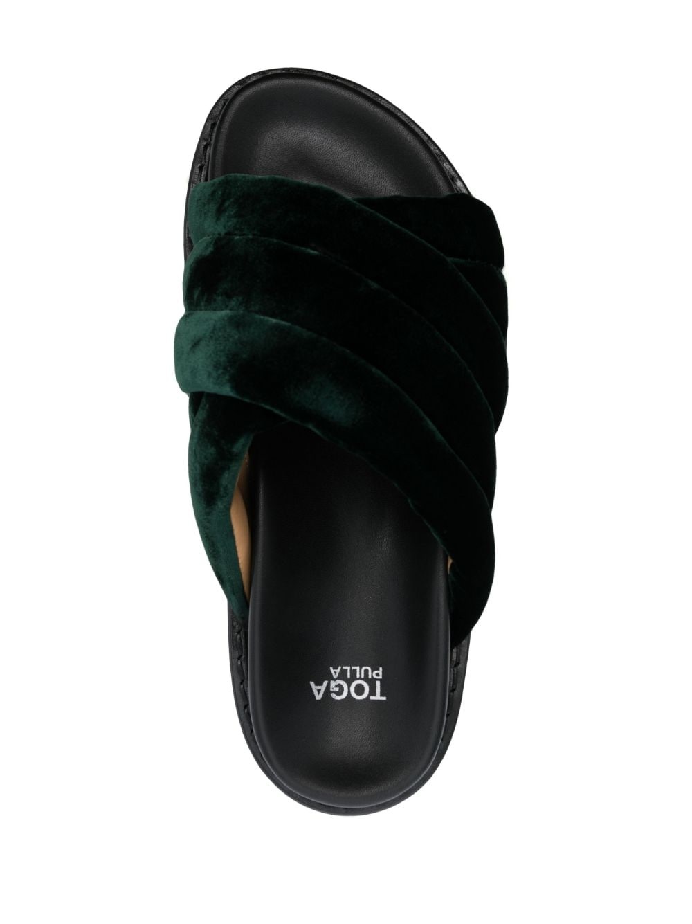 studded 50mm velvet slides - 4