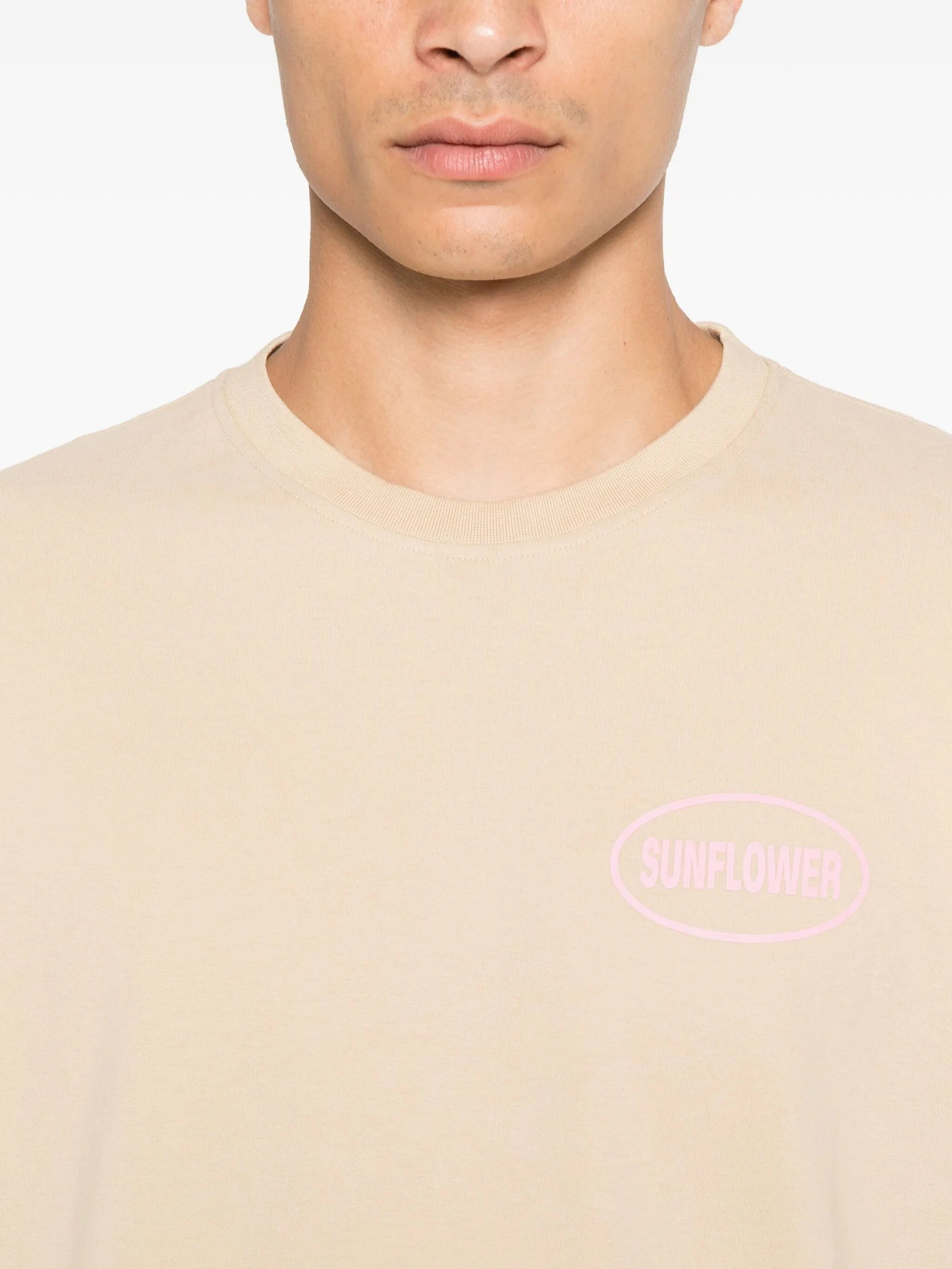 Sunflower Oval-logo Cotton T-shirt - 2