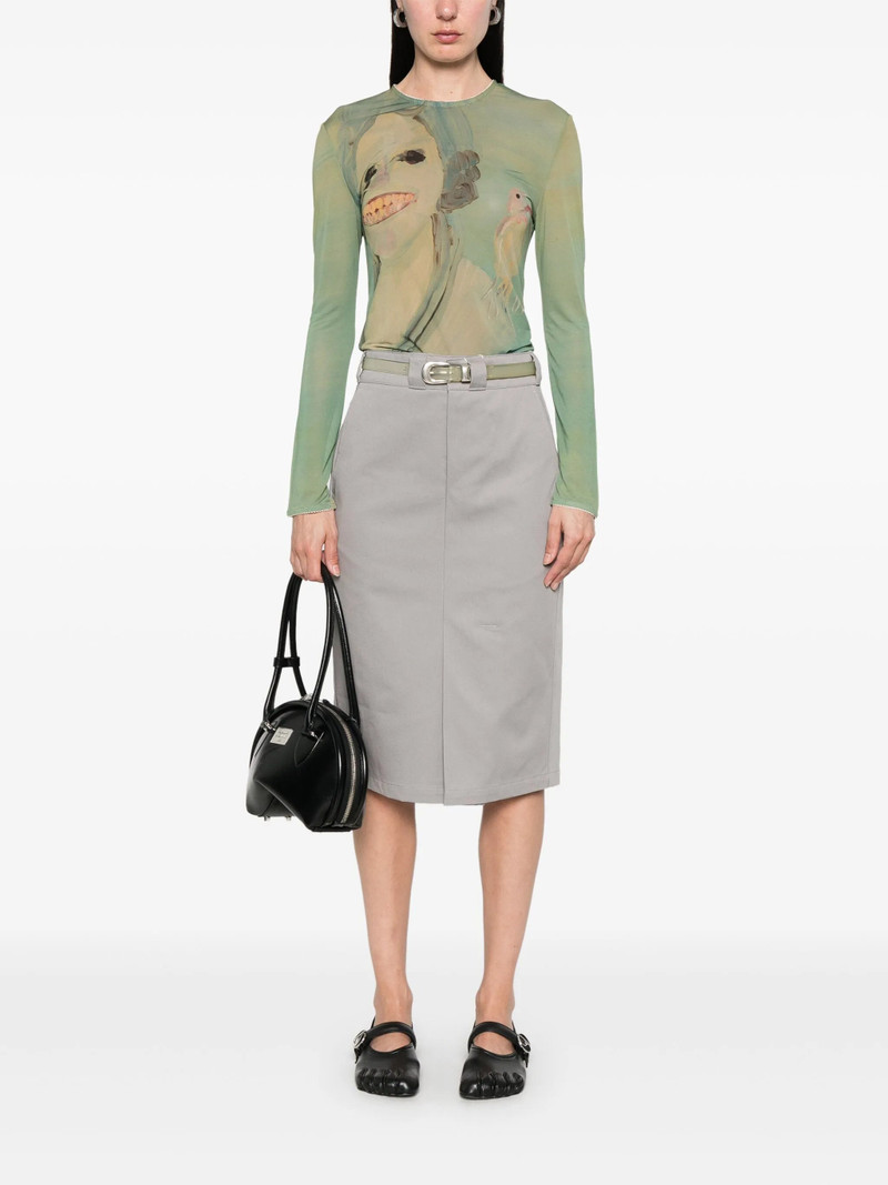 Cotton Midi Skirt 5