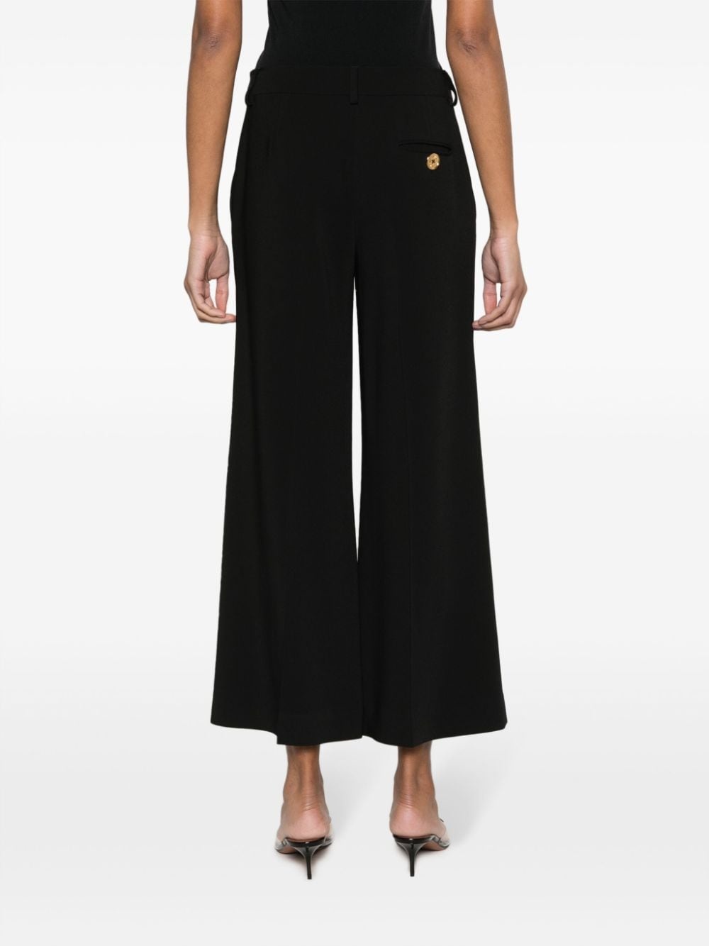 mid-rise cropped tailored trousers - 4