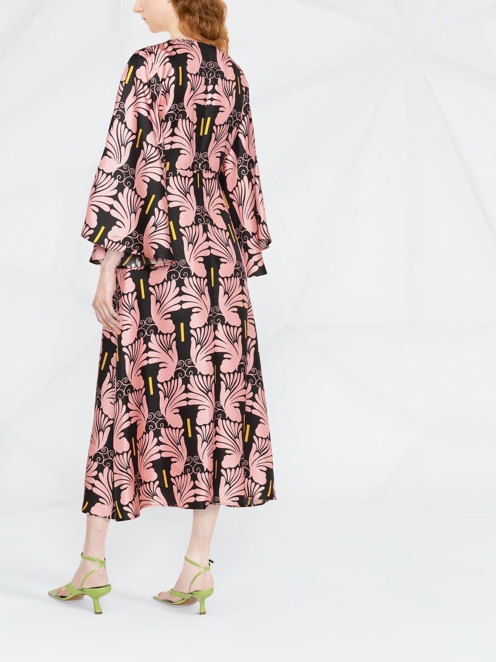 Sorella printed silk dress - 4