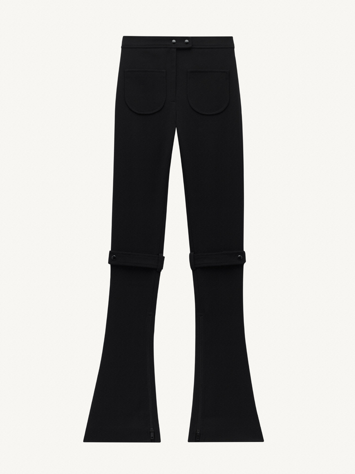 FLAP CREPE TROUSERS - 1