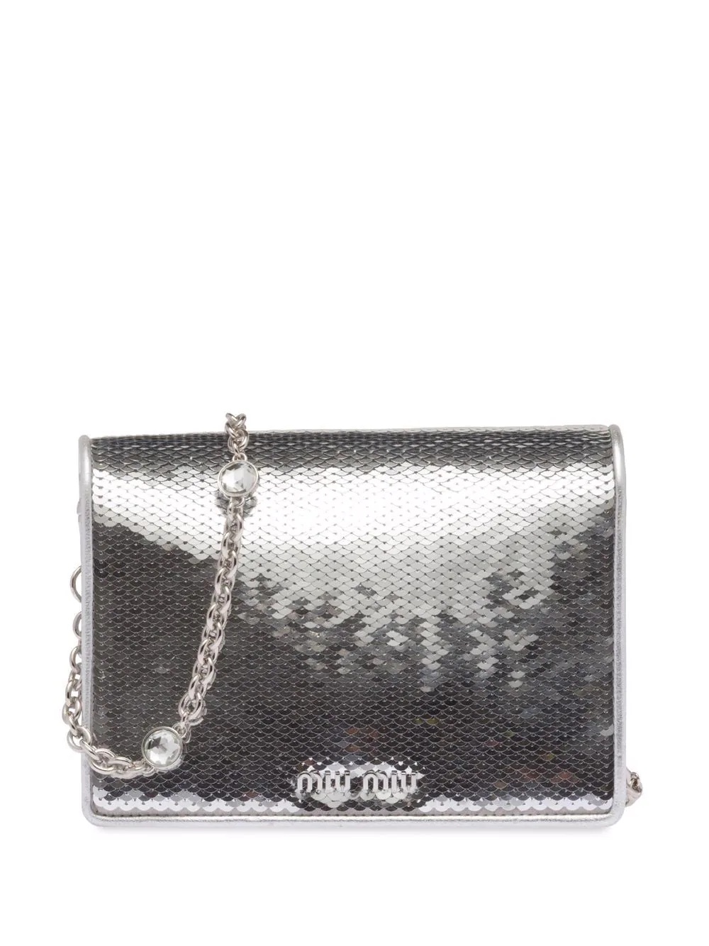 Confidential sequin-embellished leather bag - 2