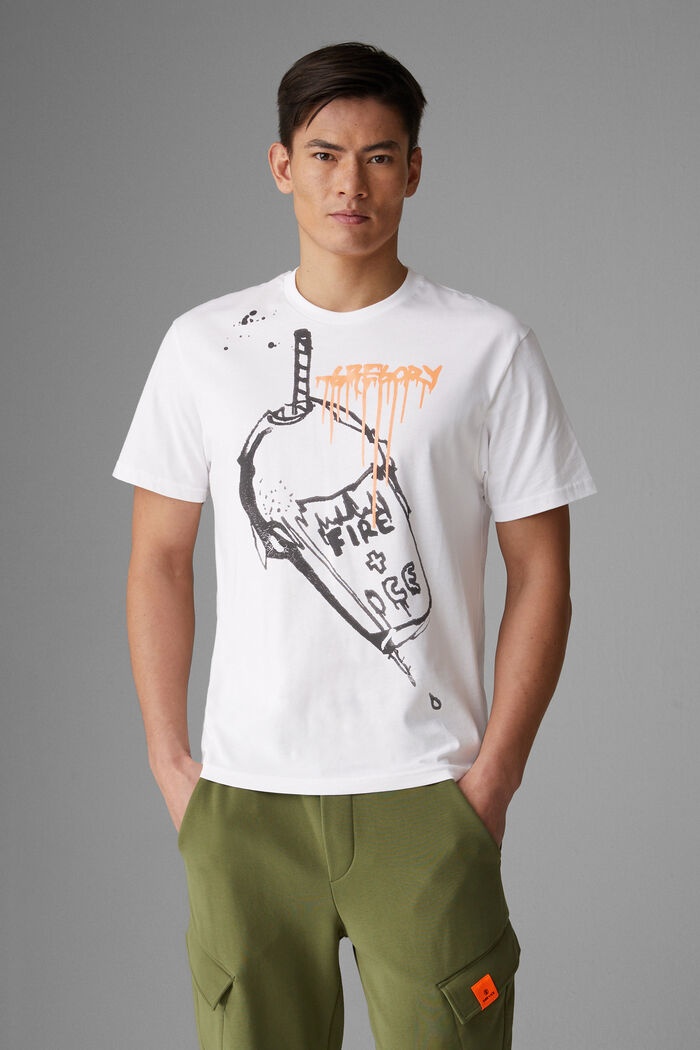 Mick T-shirt in White/Black - 2