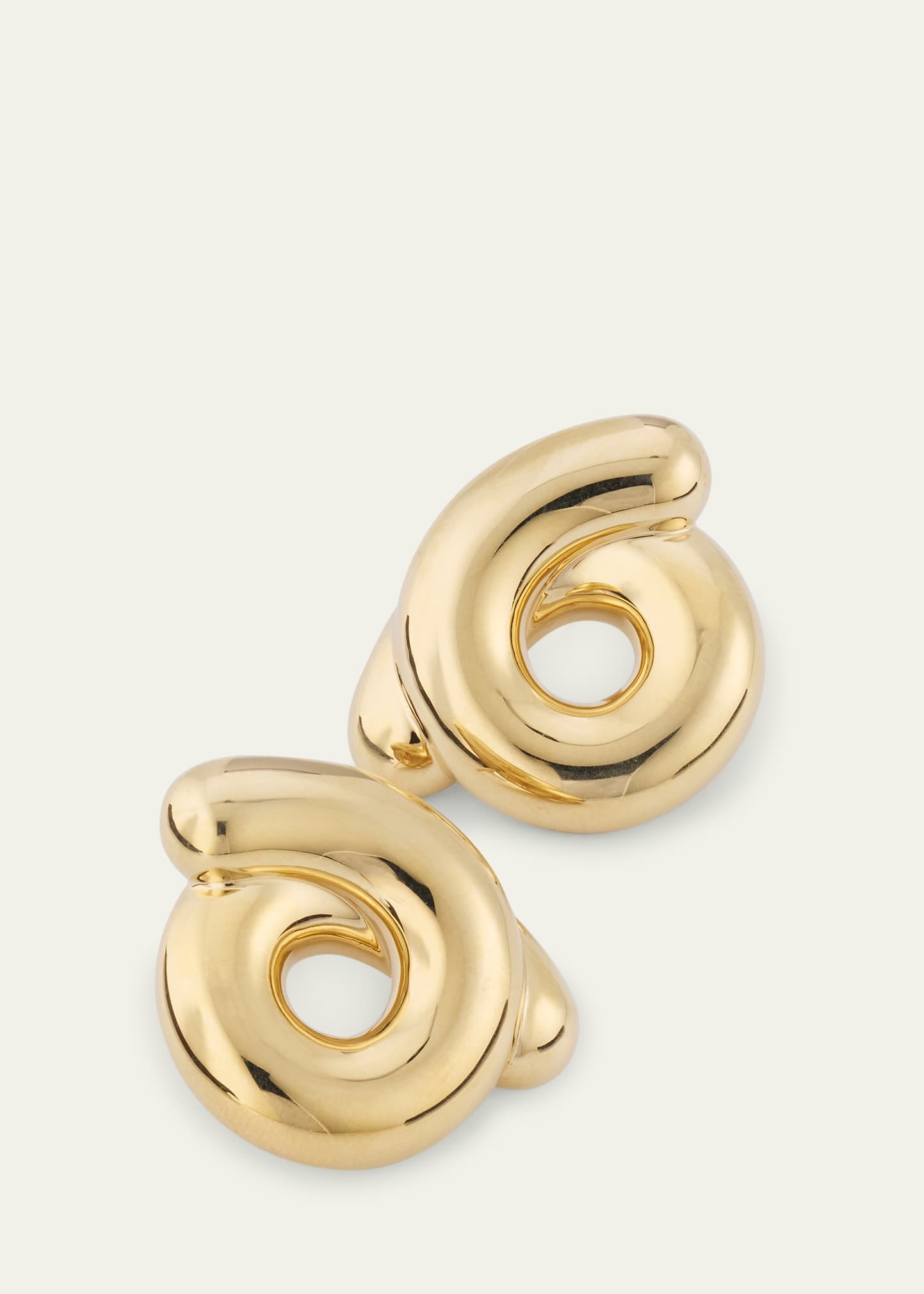 9K Yellow Gold Tarallo Earrings - 3