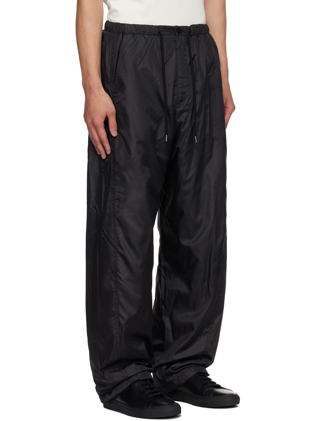 Black Curved Trousers - 2