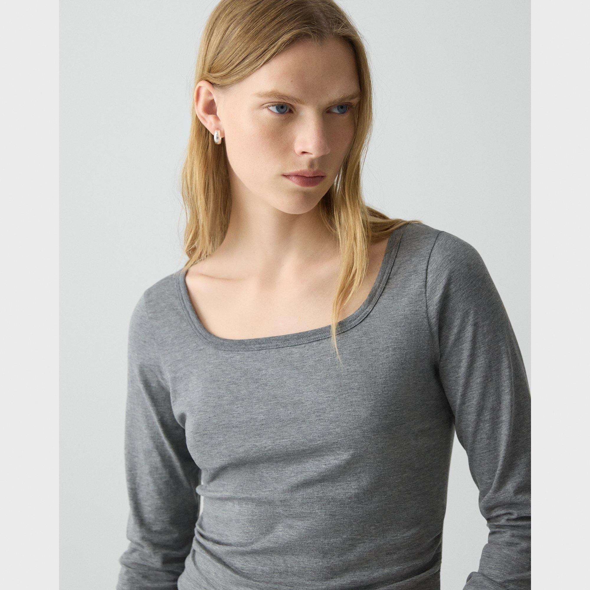 Square Neck Tee in Certified Organic Cotton - 5