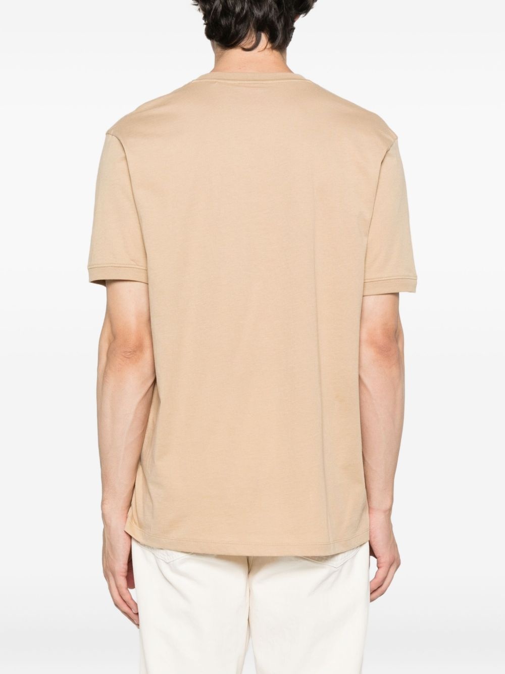 logo-patch cotton T-shirt - 3