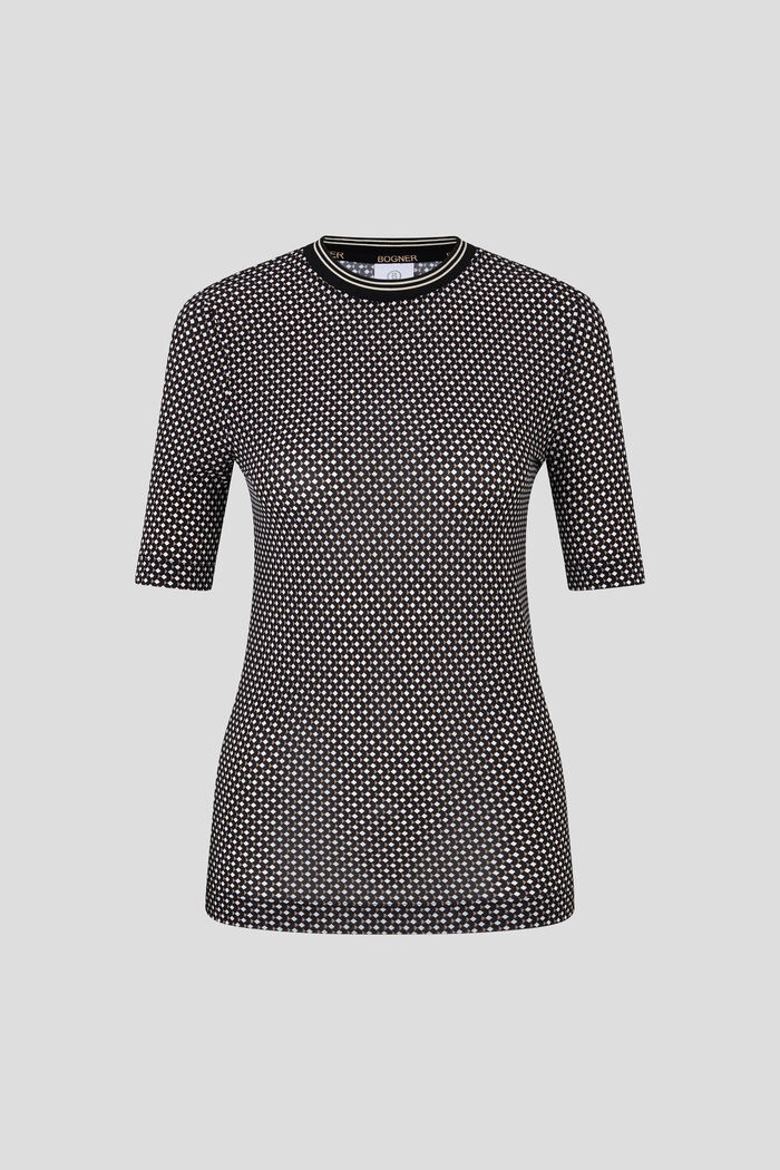 Alene Shirt in Black/Beige/White - 1
