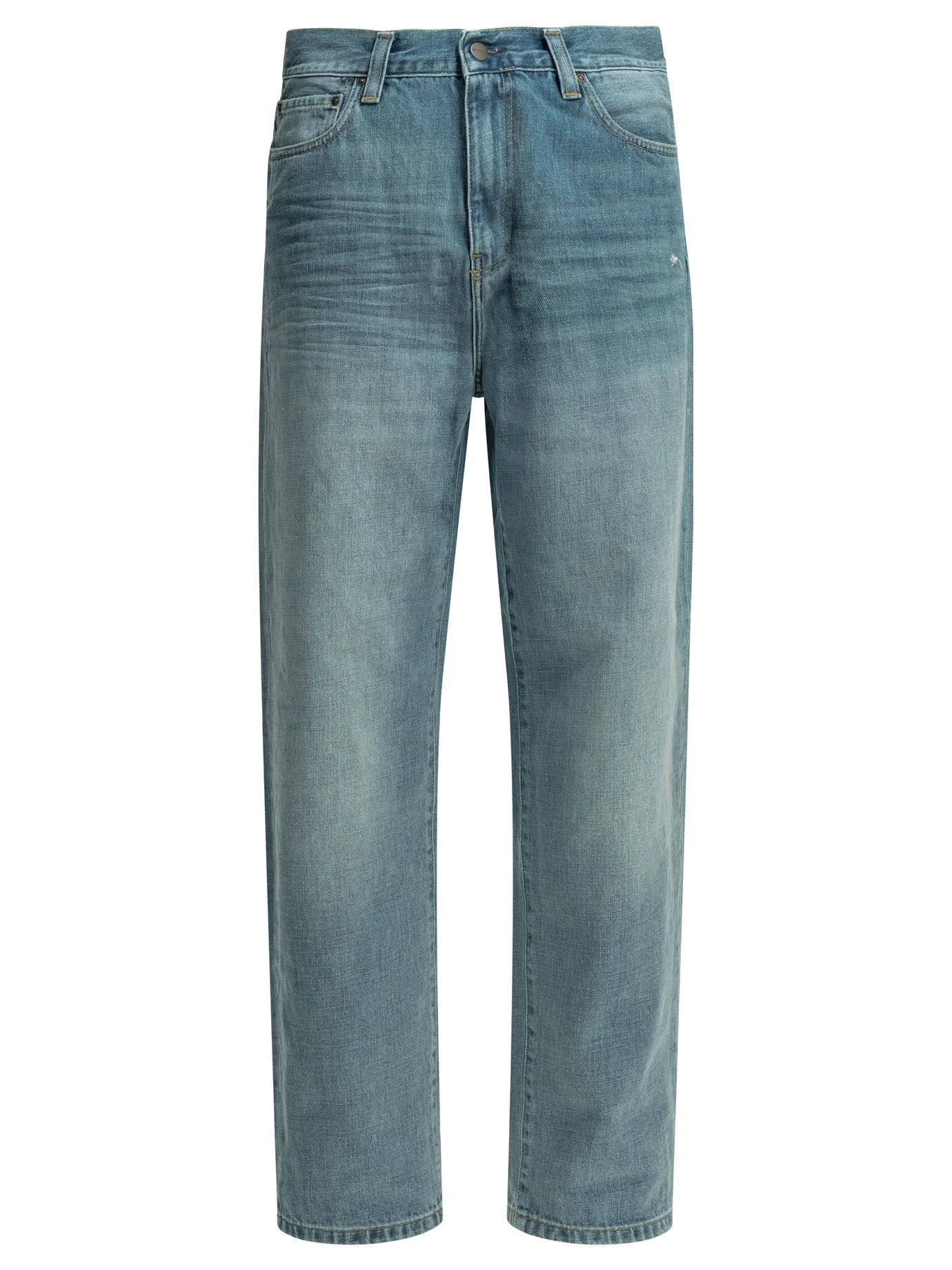 Carhartt WIP Aaron Wide Leg Jeans Light Blue - 1