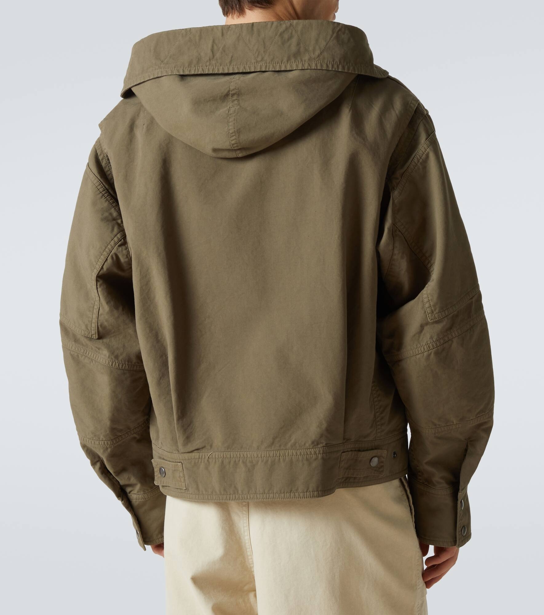 Hooded cotton jacket - 4
