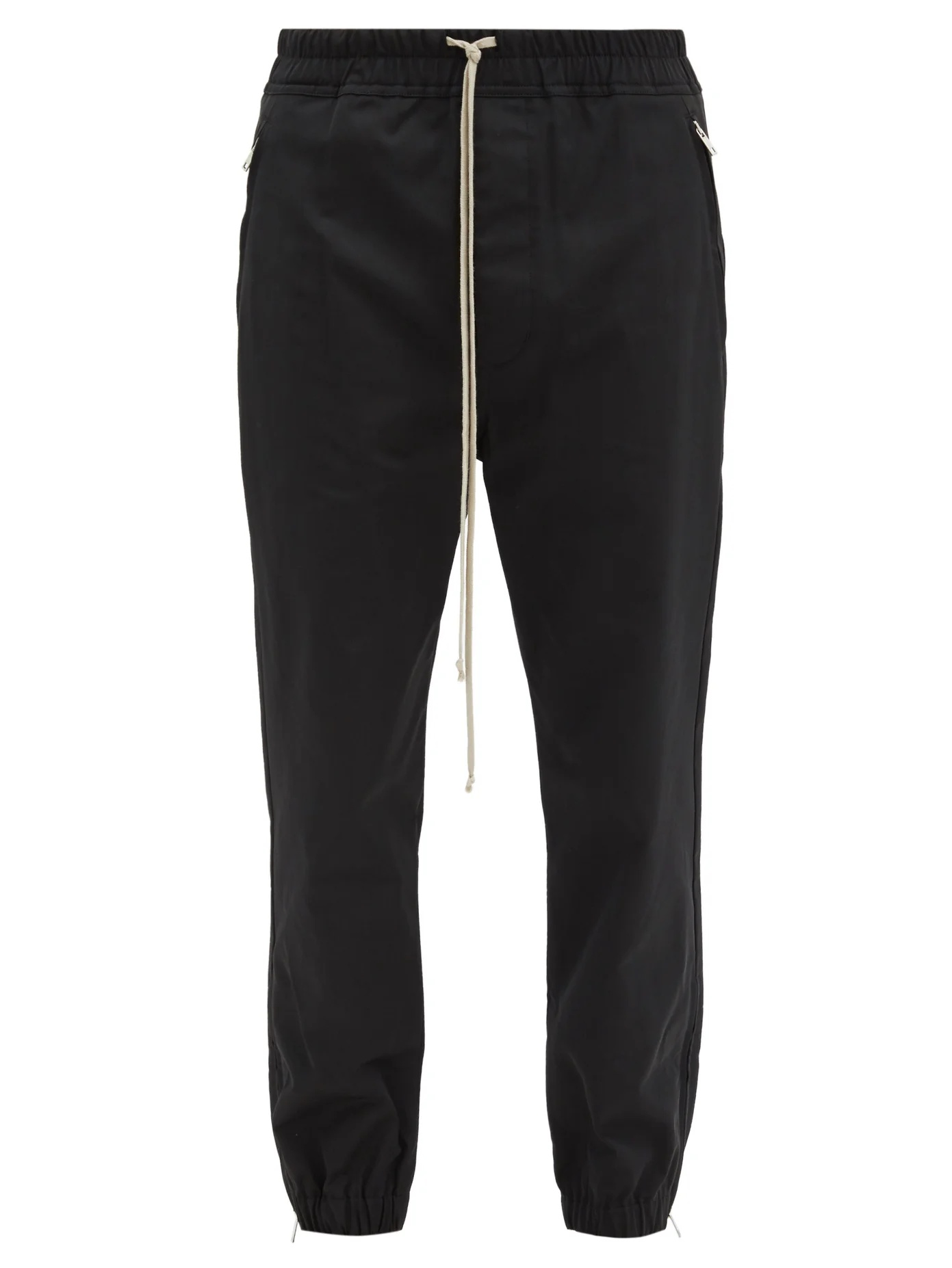 Tapered twill track pants - 1