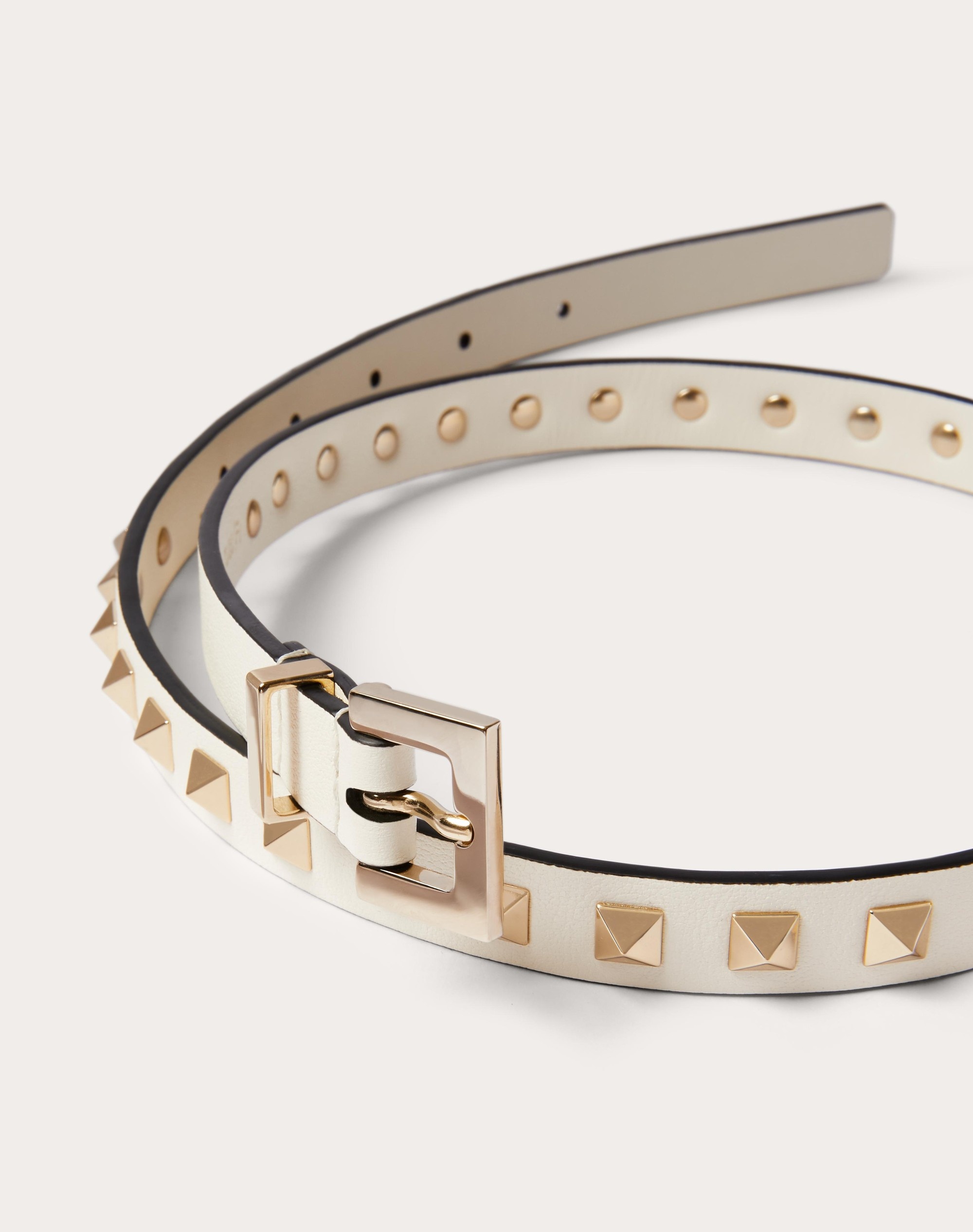 ROCKSTUD BELT IN SHINY CALFSKIN 15 MM - 2