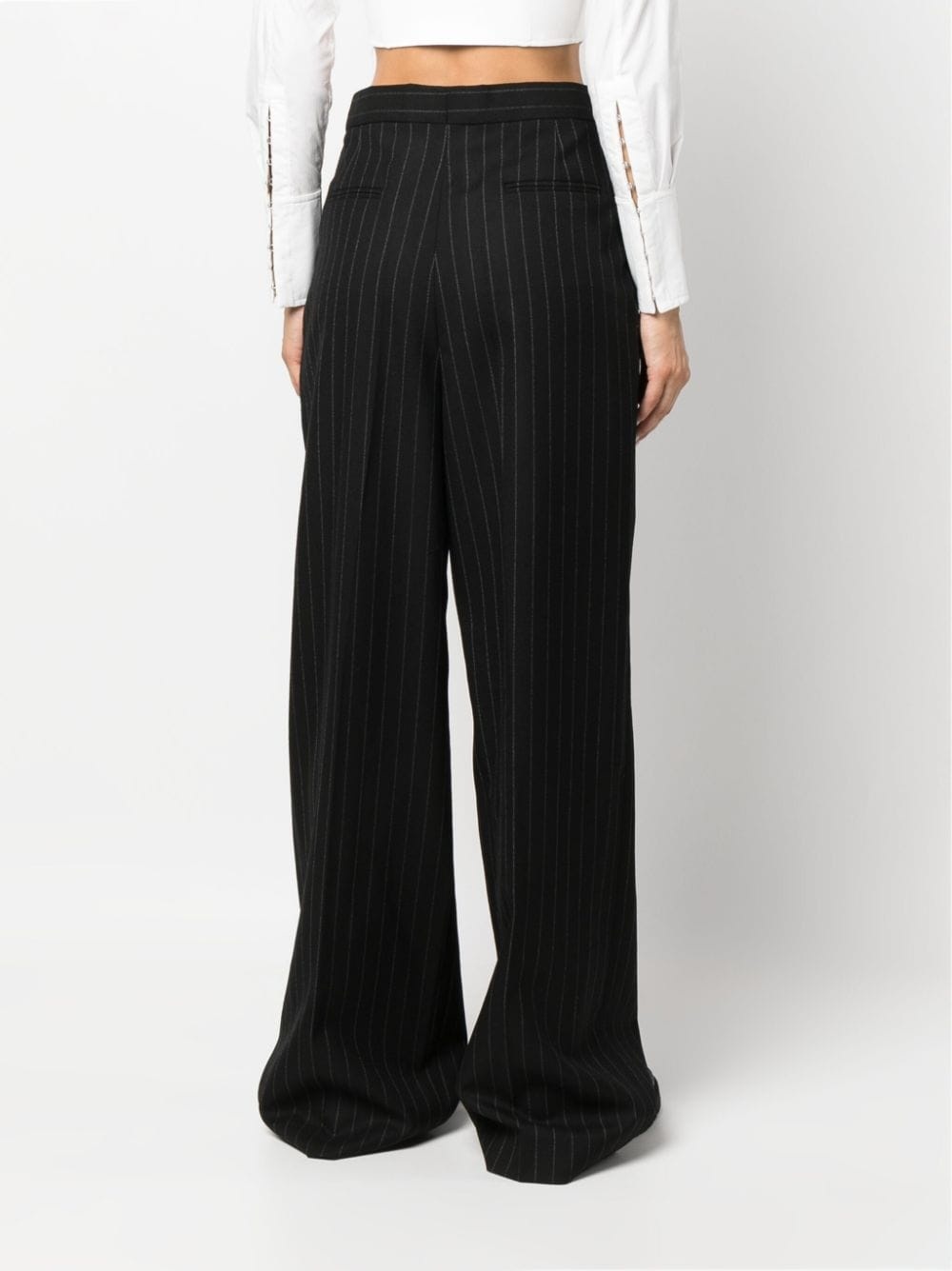 wide-leg tailored trousers - 4