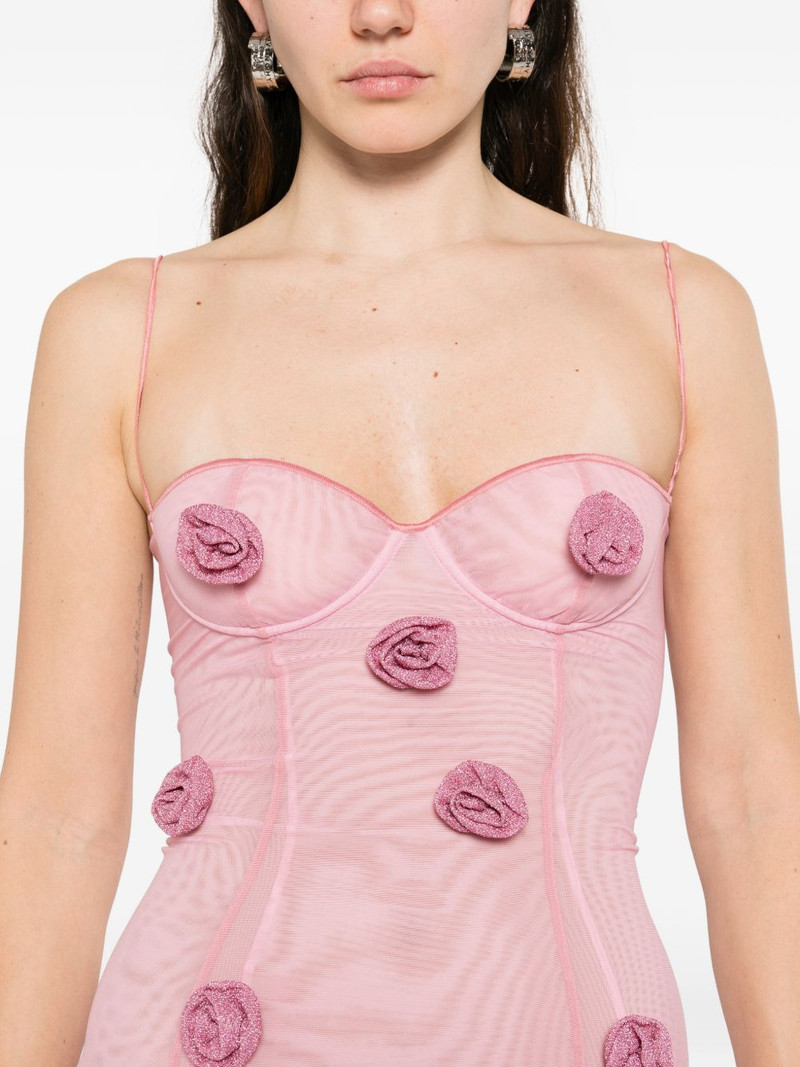 rose balconette mini dress 5