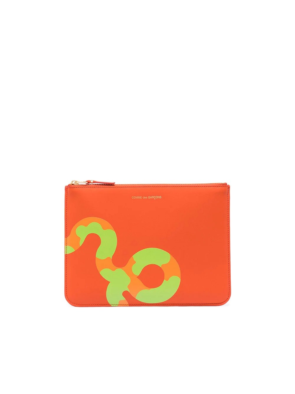 snake-print card holder - 1