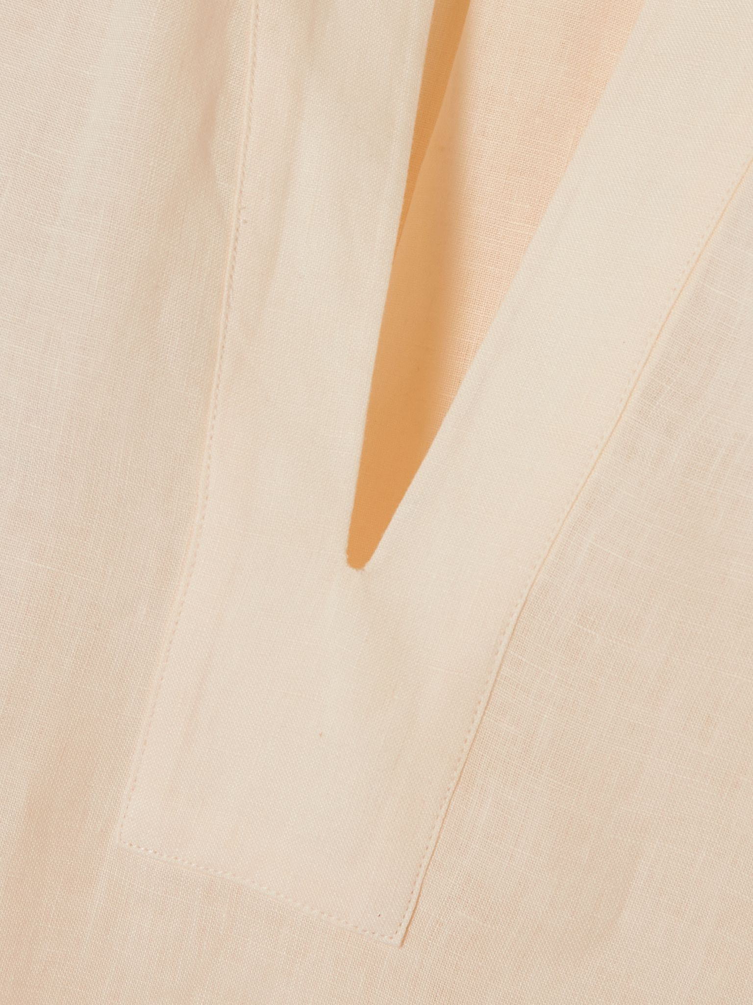 Bibi belted linen kaftan Beige - 4