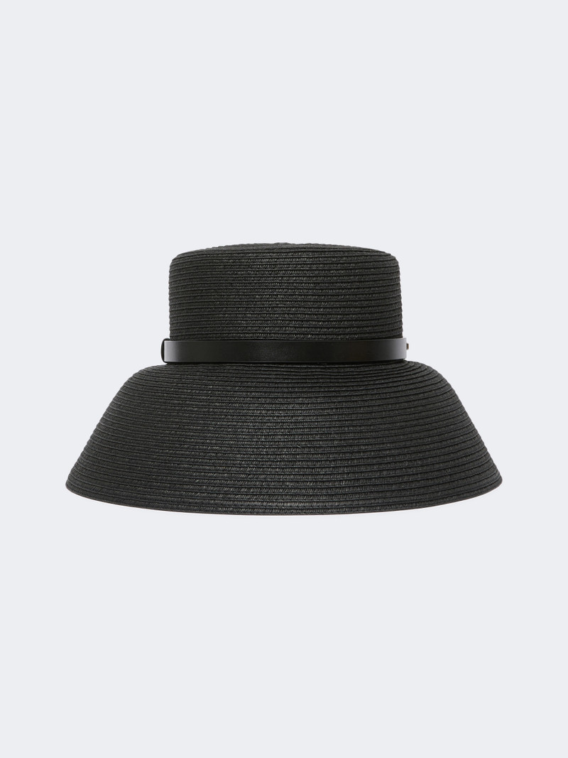 LEGENDA Paper yarn lampshade hat - BLACK 1
