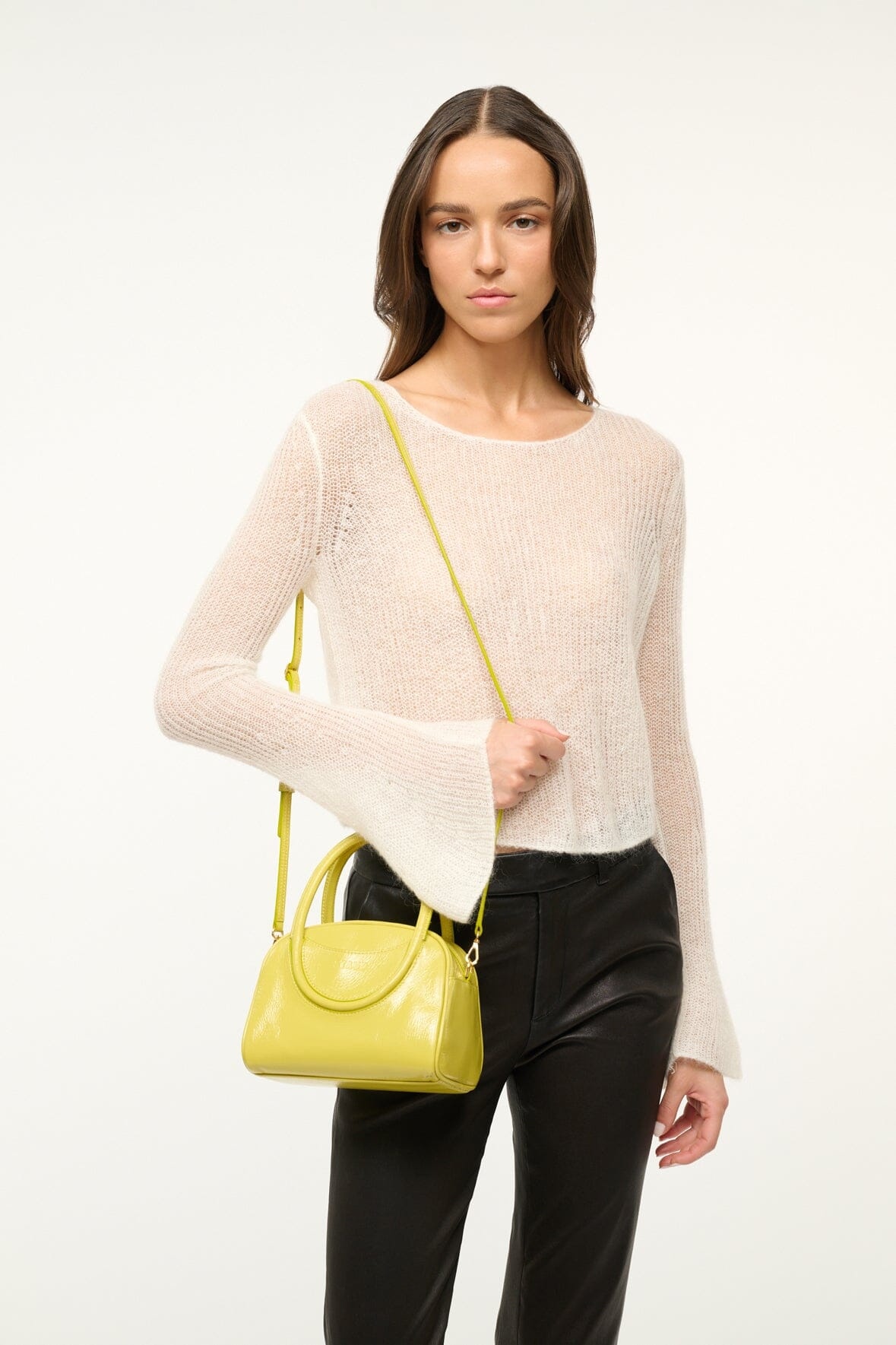 STAUD MAUDE MINI BOWLER BAG PEAR - 4