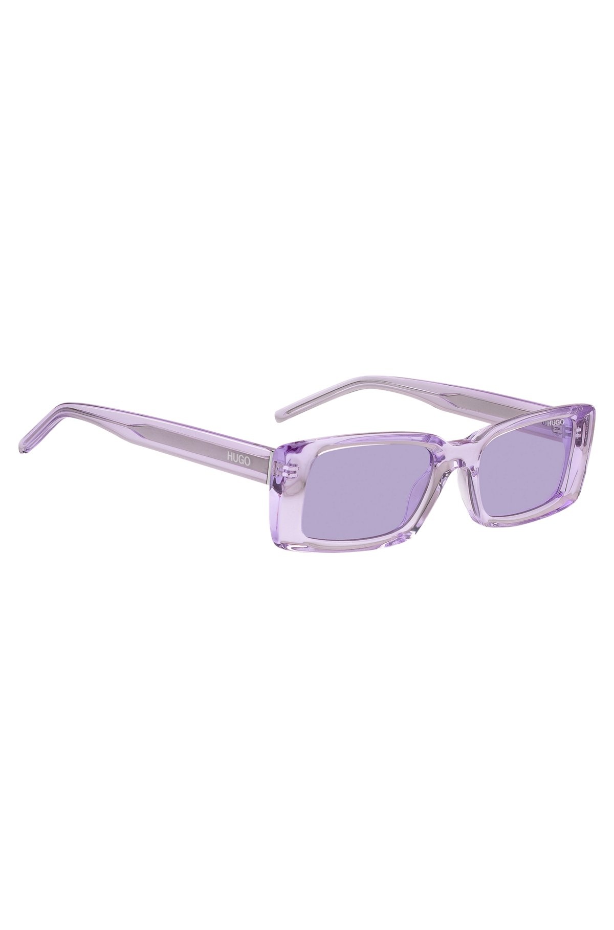 PURPLE-ACETATE SUNGLASSES WITH CONTRAST LOGOS - 4