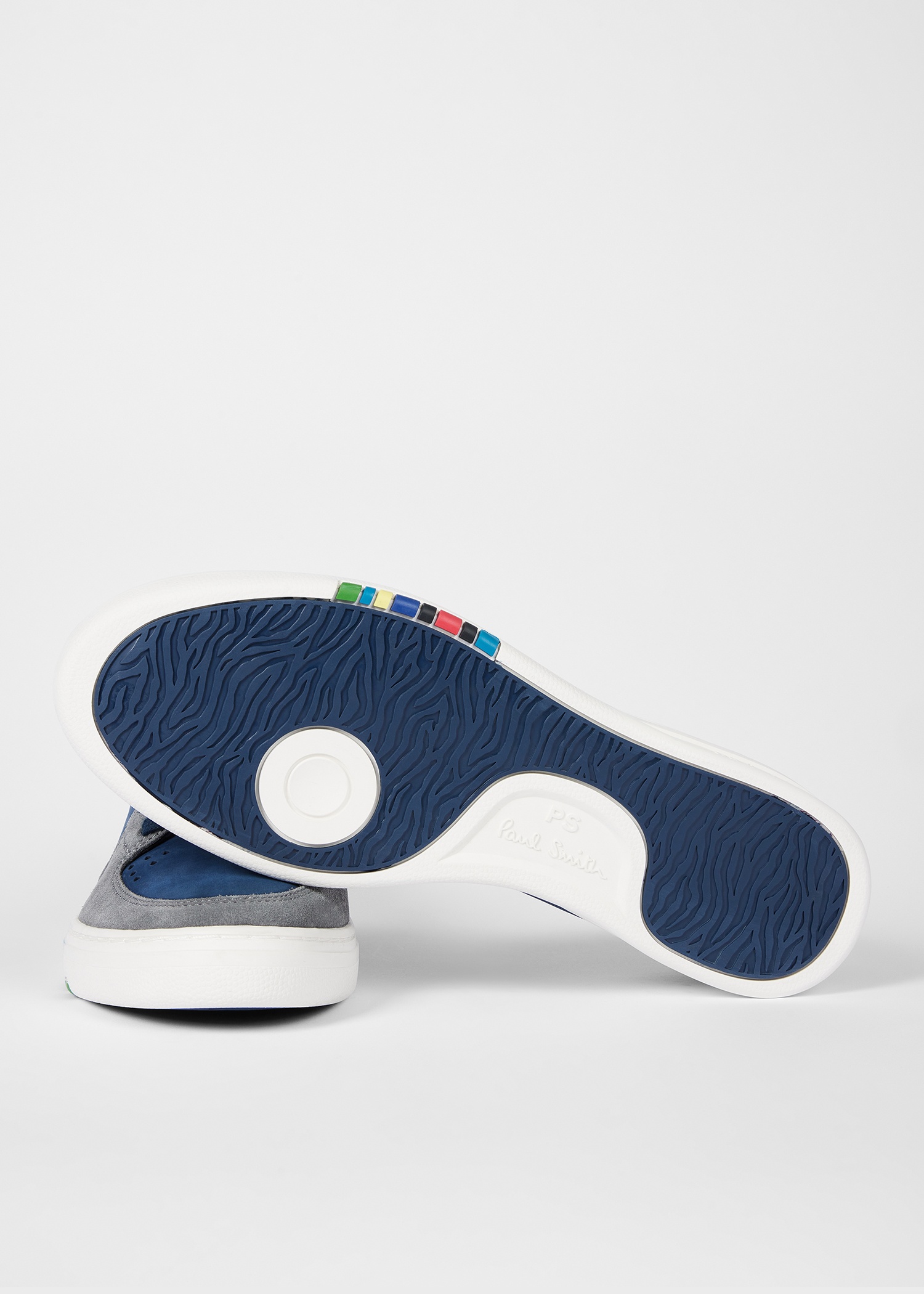 Navy And Grey 'Cosmo' Trainers - 4