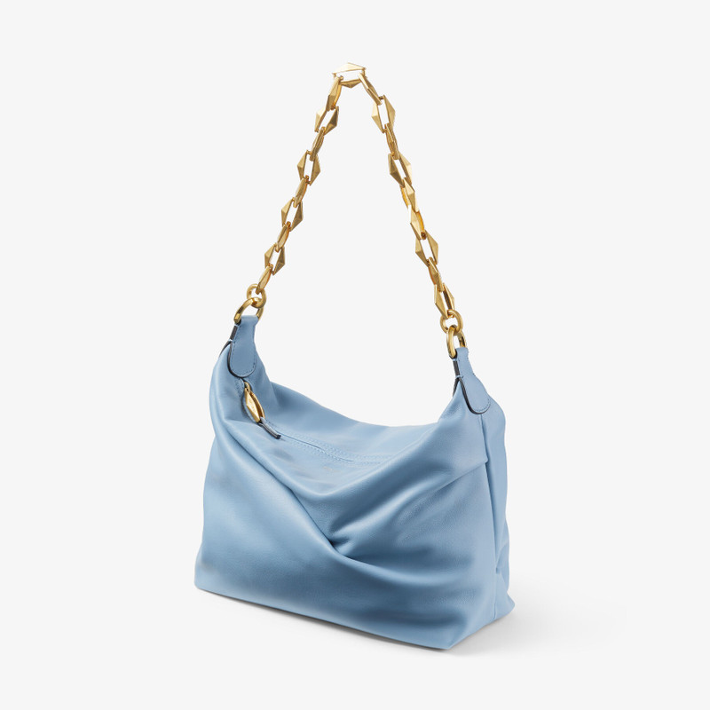Diamond Soft Hobo S
Smoky Blue Soft Calf Leather Hobo Bag with Chain Strap 4