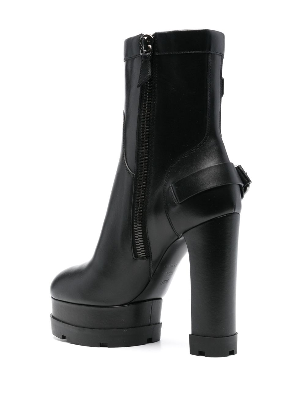 130mm leather ankle boots - 3