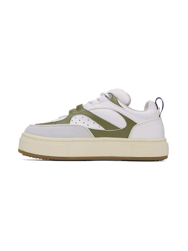 EYTYS White & Green Sidney Sneakers outlook