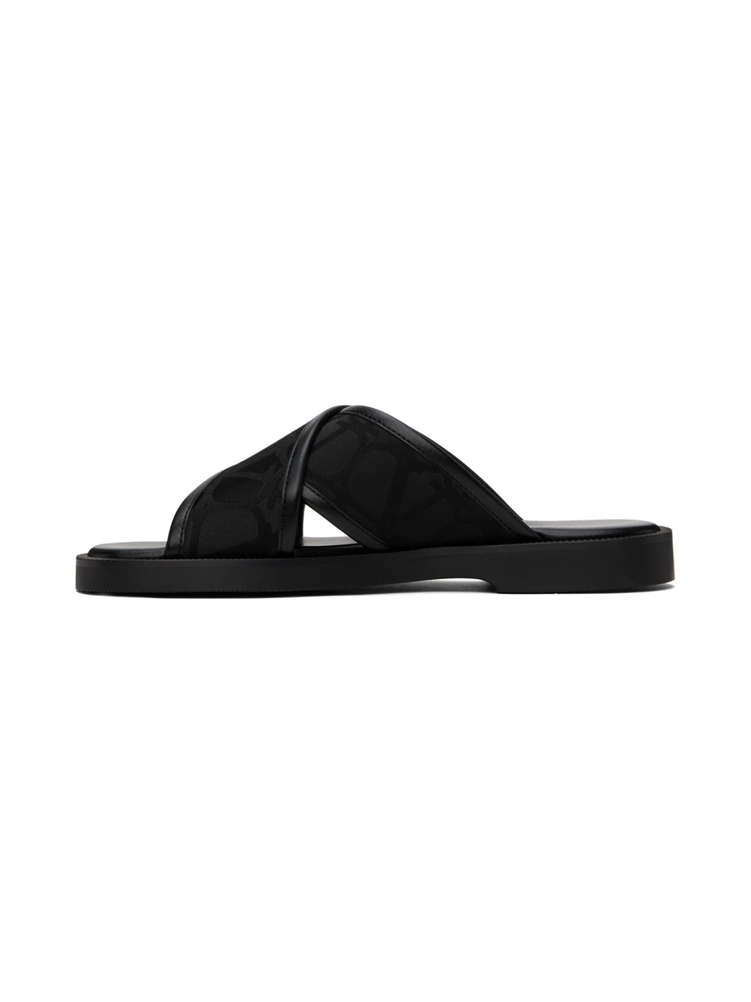 Black Toile Iconographe Sandals - 3