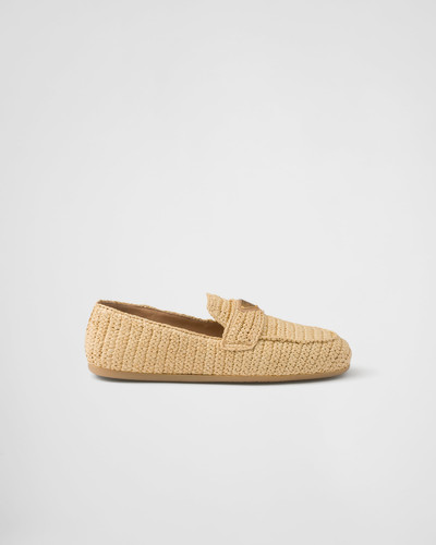 Prada Woven fabric loafers outlook