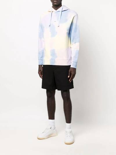 A.P.C. tie-dye logo-print hoodie outlook