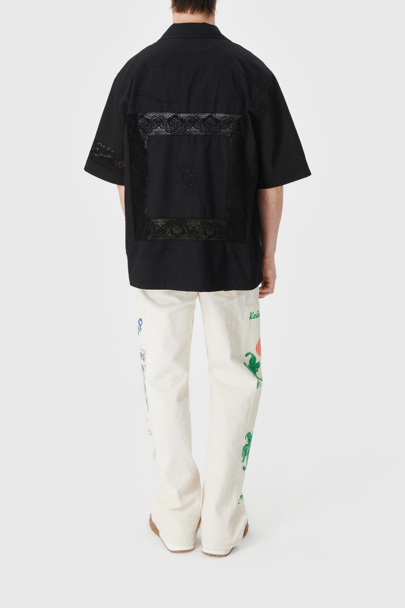 REGENERATED HOUSEHOLD LINEN BOWLING SHIRT 6