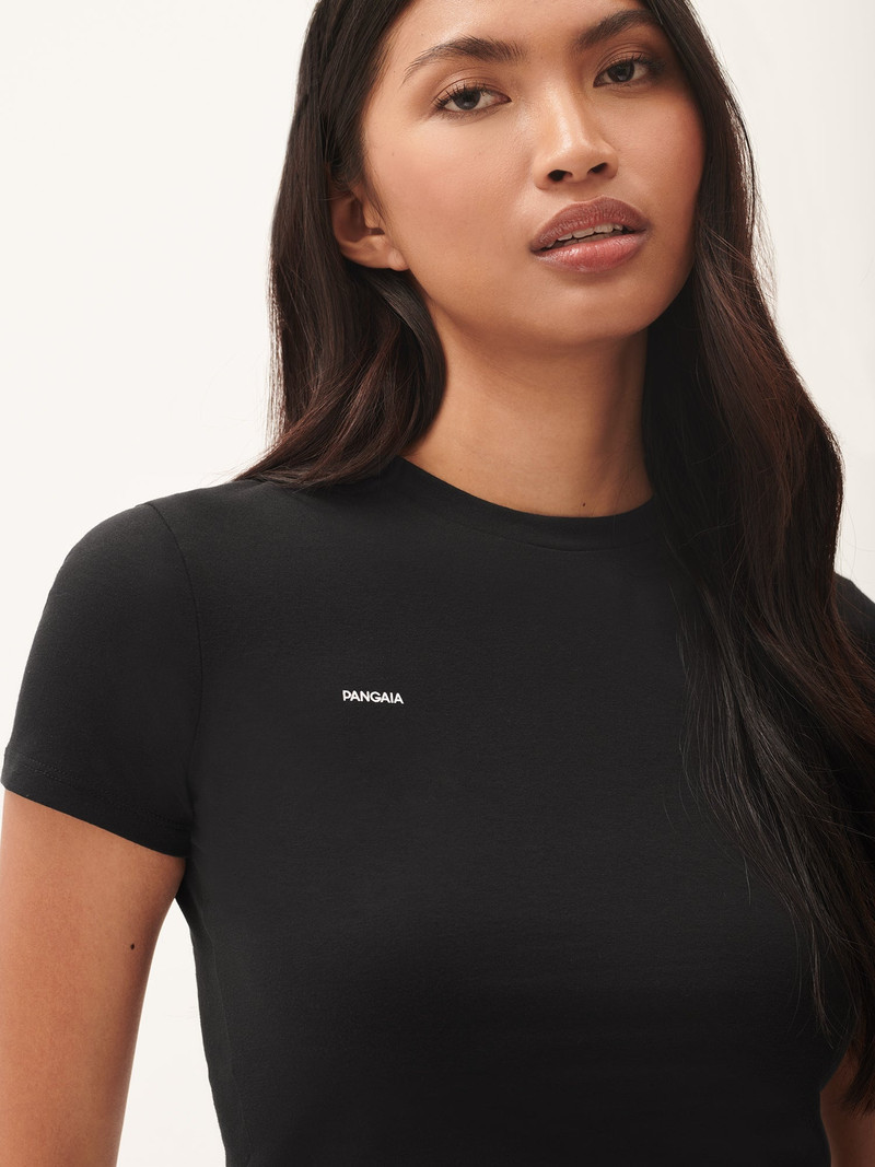 Womens 365 Cotton-Stretch T-shirt - Black 4