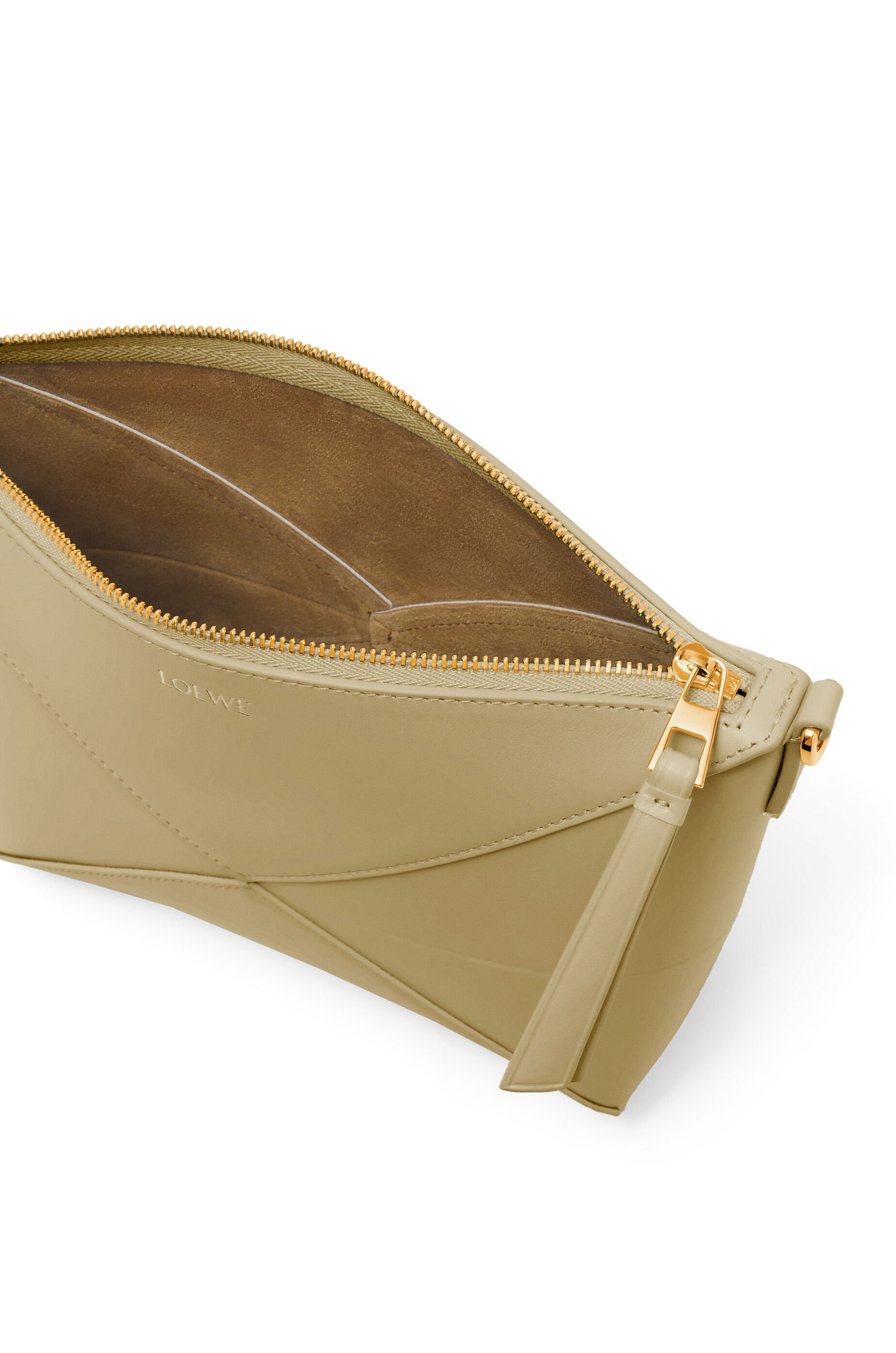 Puzzle Fold pouch in shiny nappa calfskin - 7