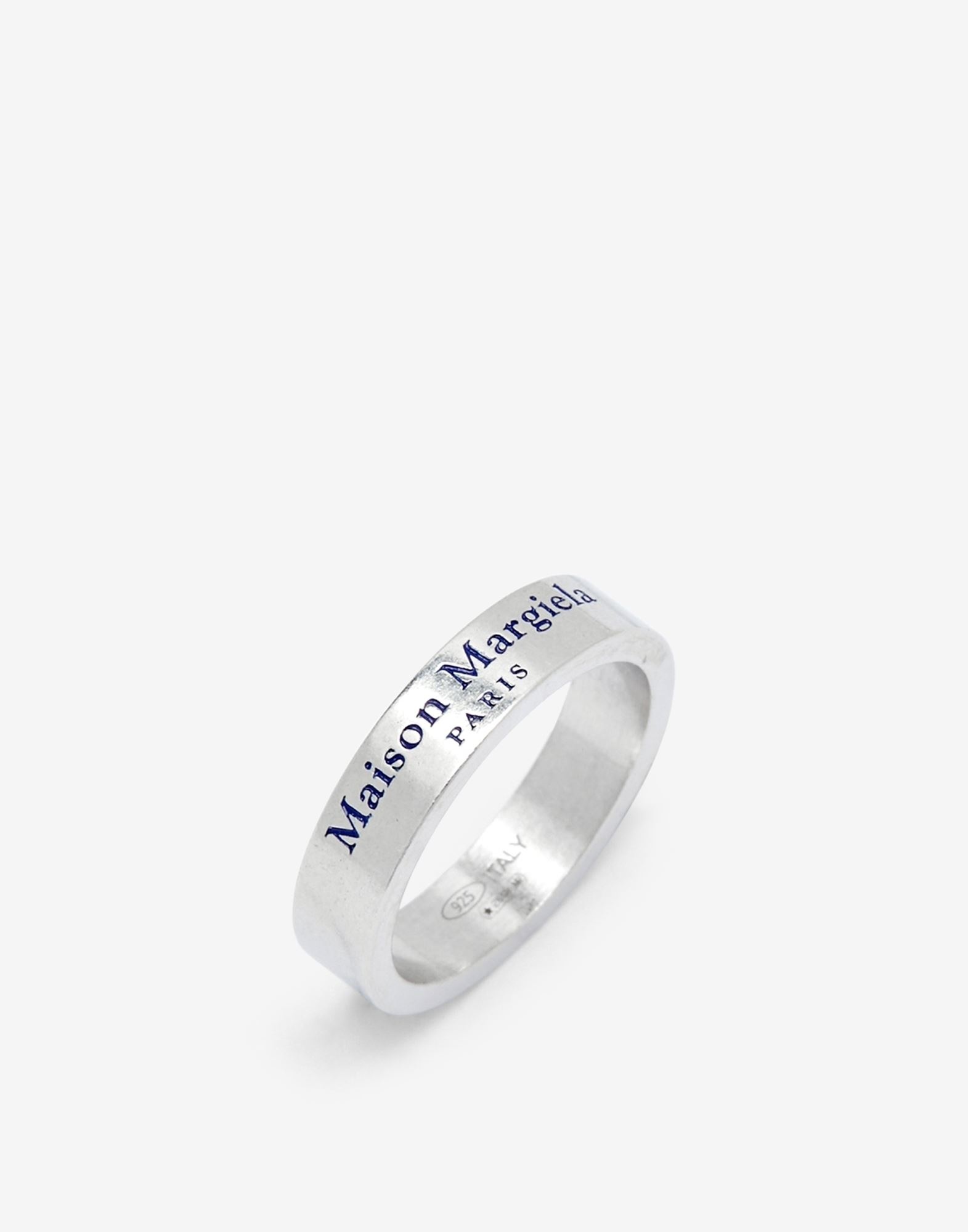 Logo engraved silver ring - 3