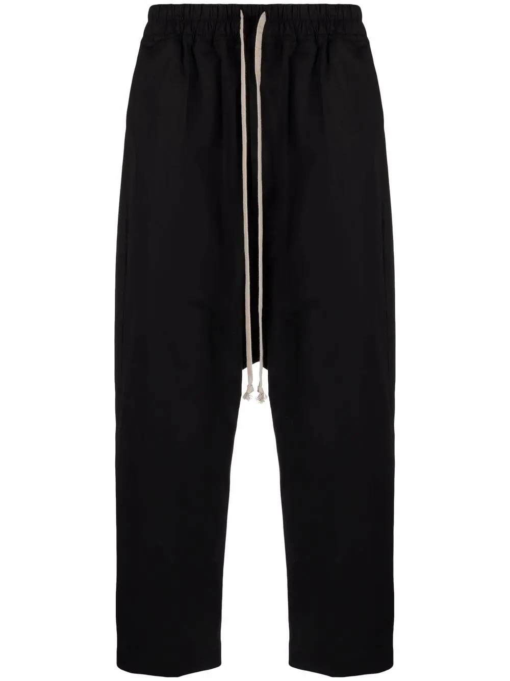 drawstring waist cropped trousers - 1